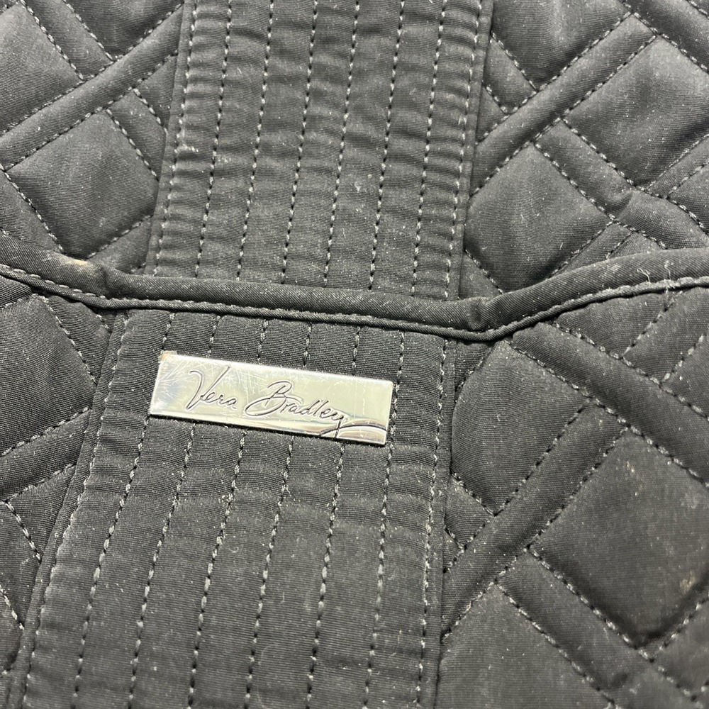 Vera Bradley Women's Backpack Black Cotton Quilted Adjustable Strap Bag - Picture 2 of 11